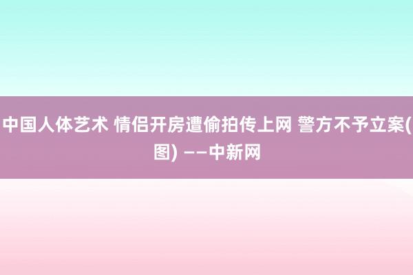 中国人体艺术 情侣开房遭偷拍传上网 警方不予立案(图) ——中新网