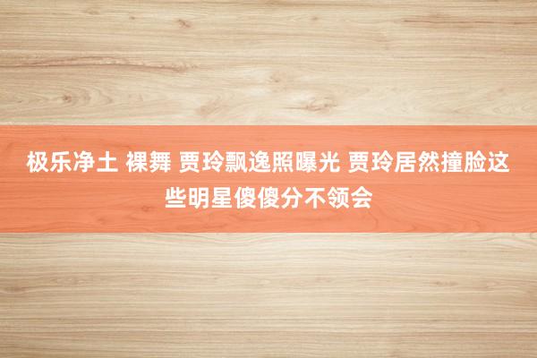 极乐净土 裸舞 贾玲飘逸照曝光 贾玲居然撞脸这些明星傻傻分不领会