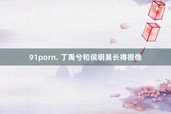 91porn. 丁禹兮和侯明昊长得很像