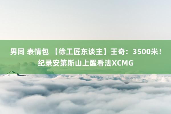 男同 表情包 【徐工匠东谈主】王奇：3500米！纪录安第斯山上醒看法XCMG