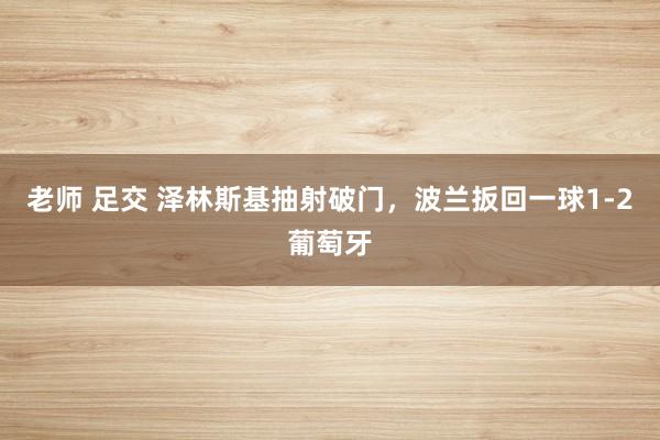 老师 足交 泽林斯基抽射破门，波兰扳回一球1-2葡萄牙